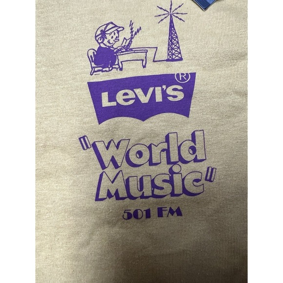 Levi's T Shirt World Music Double Side Print San Francisco CA Men's XL NEW - Picture 5 of 12